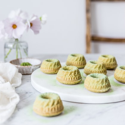 Mini matcha bábovky