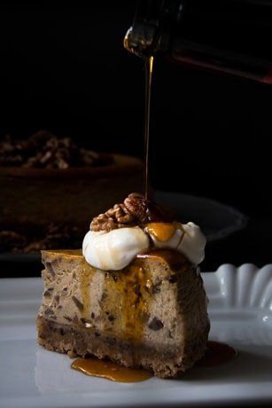 Kaštanový cheesecake