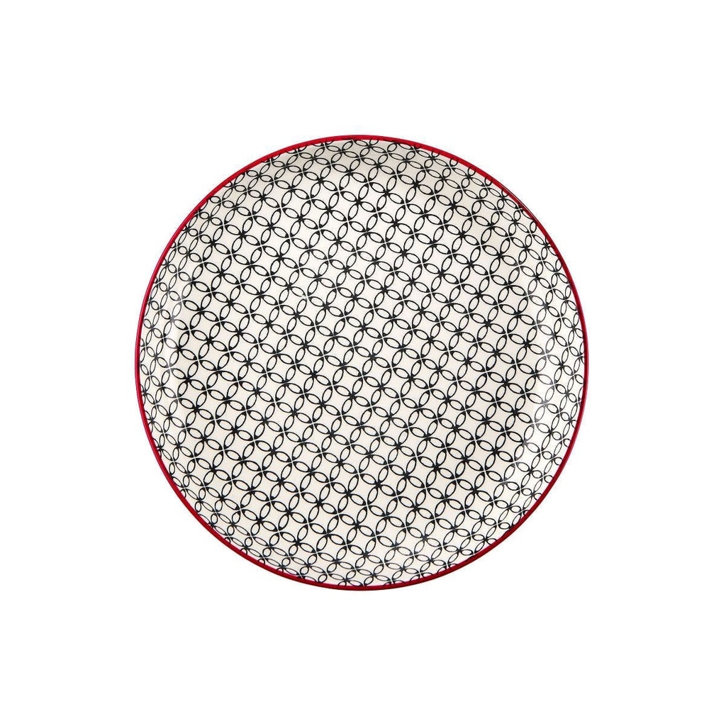 RETRO Talíř hluboký 21 cm - černá