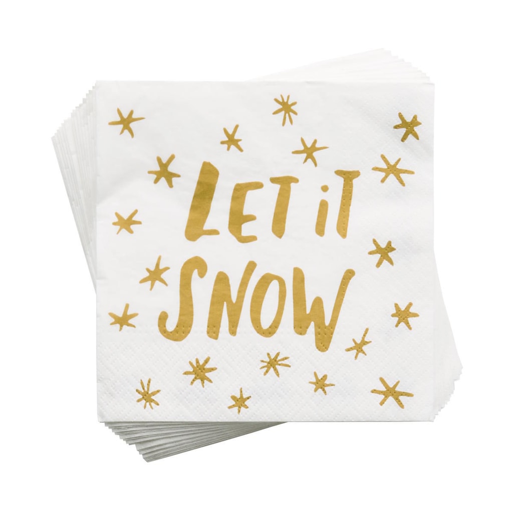 APRÉS Papírové ubrousky "Let it Snow"