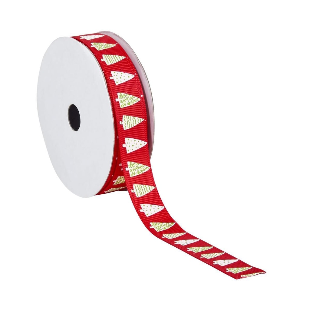 RIBBON Stužka jedlička 3 m - červená