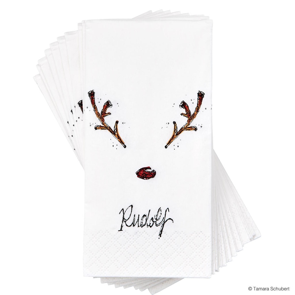 DAWANDA Papírové kapesníčky Rudolf sob