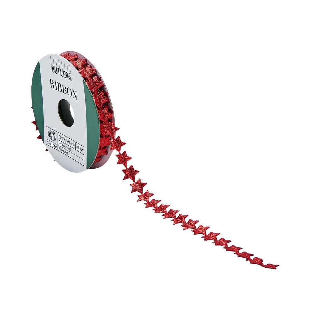 RIBBON Stužka hvězda - červená