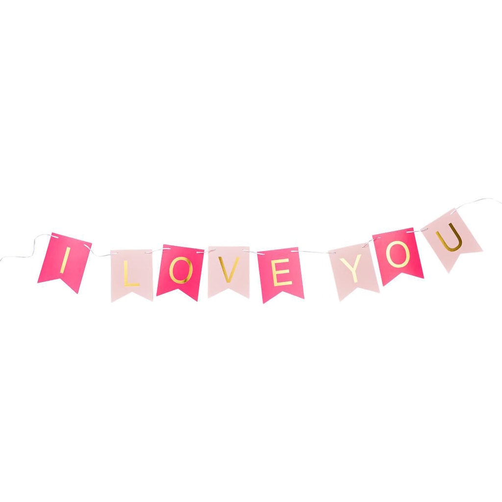 BANNER DAY Girlanda I LOVE YOU