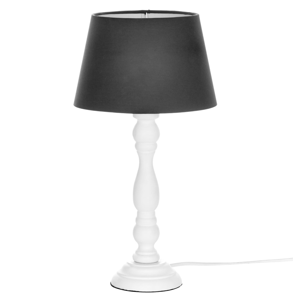 CANDELA Stolní lampa - černá/bílá