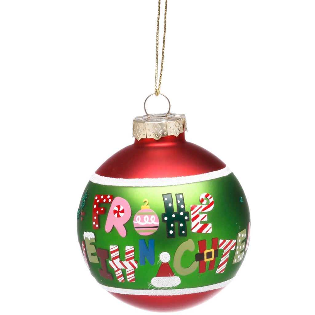 HANG ON Ozdoba koule "Frohe Weihnachten"