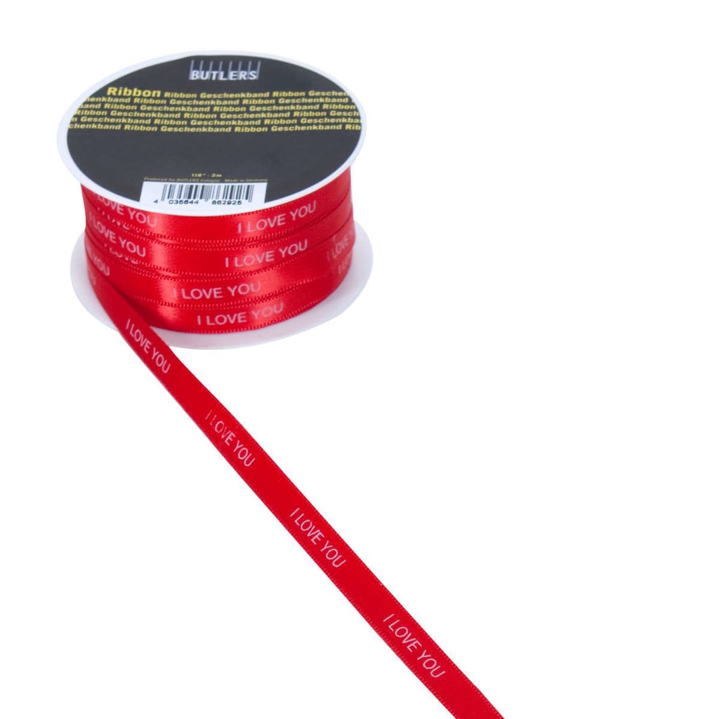 RIBBON Stužka I love you 10 mm x 3 m