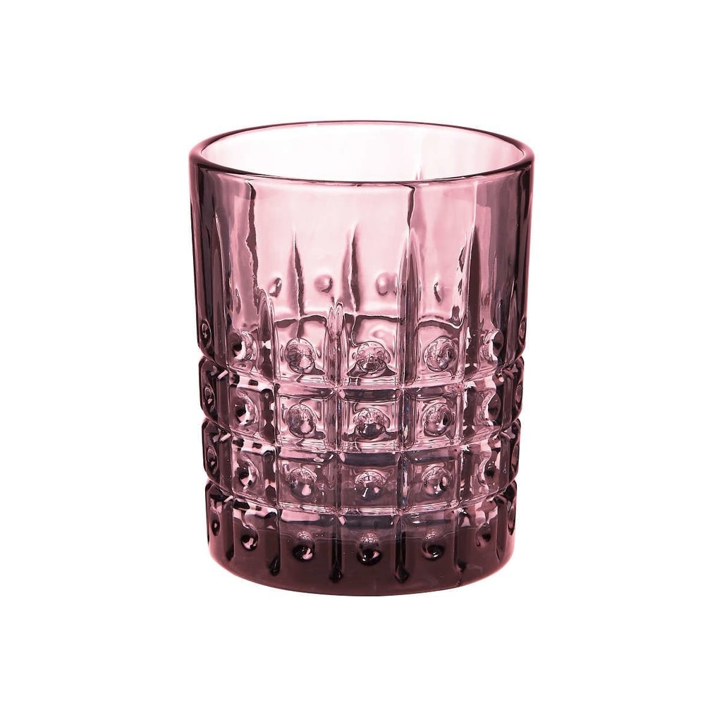 MONT FLEURI Sklenice puntíky 270 ml - sv. růžová