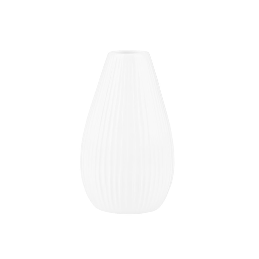 RIFFLE Váza 15,5 cm - bílá