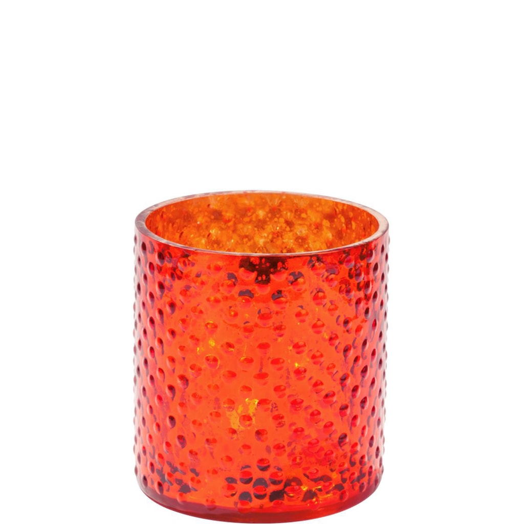 DELIGHT Svícen na čajovou svíčku 8 cm - oranžová