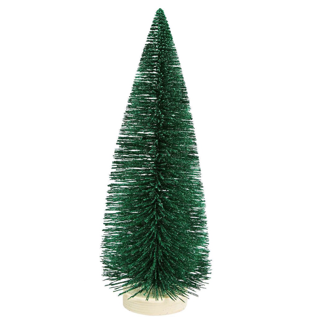 X-MAS Dekorační jedle se třpytkami, 32 cm - zelená