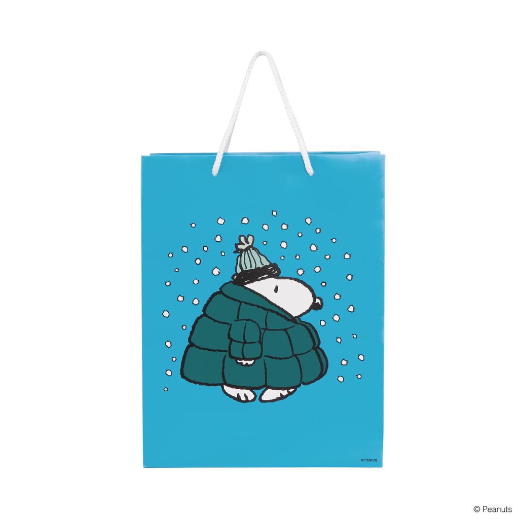 PEANUTS Dárková taška Snoopy v péřové bundě velk