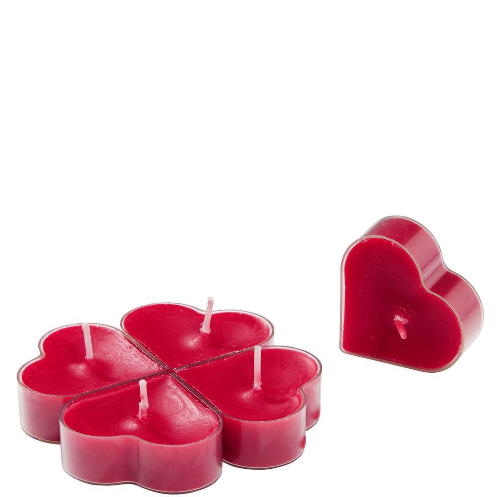 HEART Plovoucí svíčka ve tvaru srdce set 5 ks