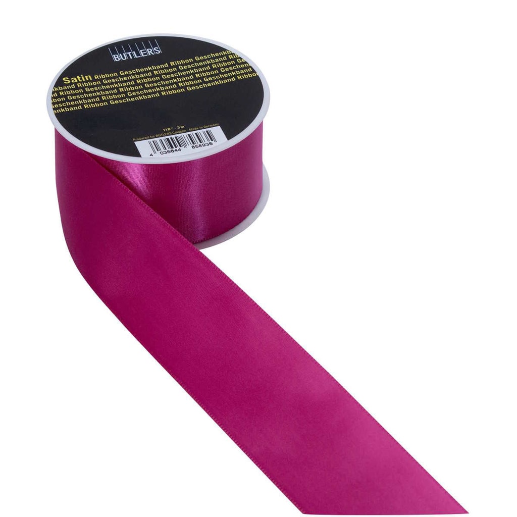 SATIN Dárková stužka 40mm x 3m - růžová