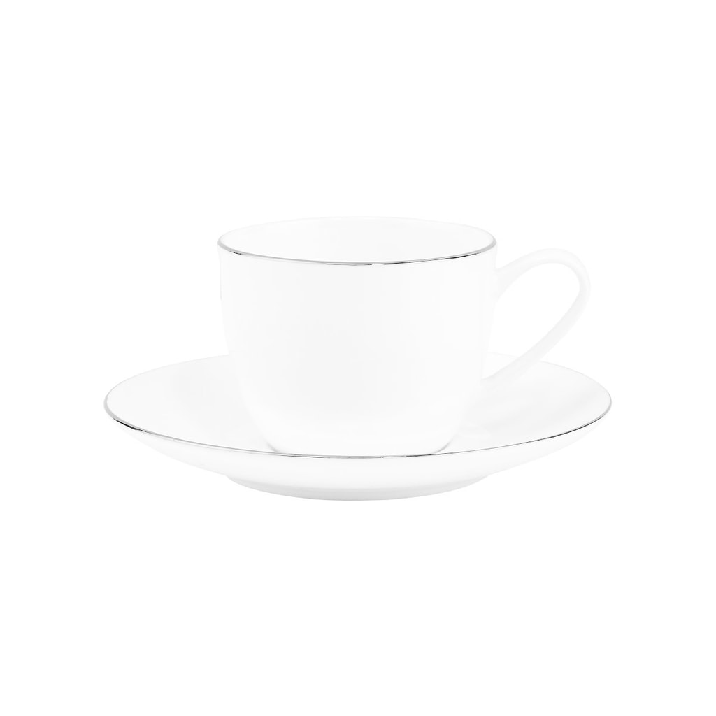 SILVER LINING Šálek na espresso s podšálkem