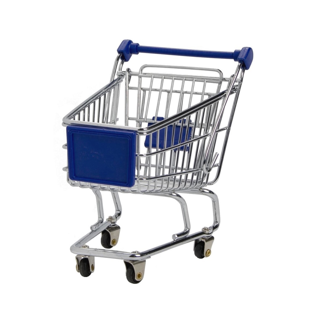 SUPERMARKET Nákupní vozík malý - modrý