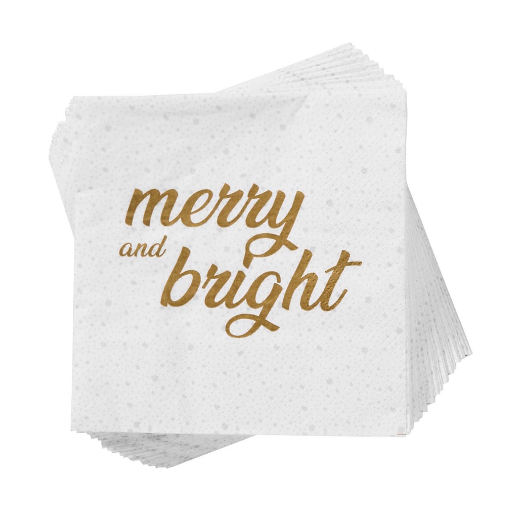 APRÉS Papírové ubrousky "Merry and Bright" 20 ks