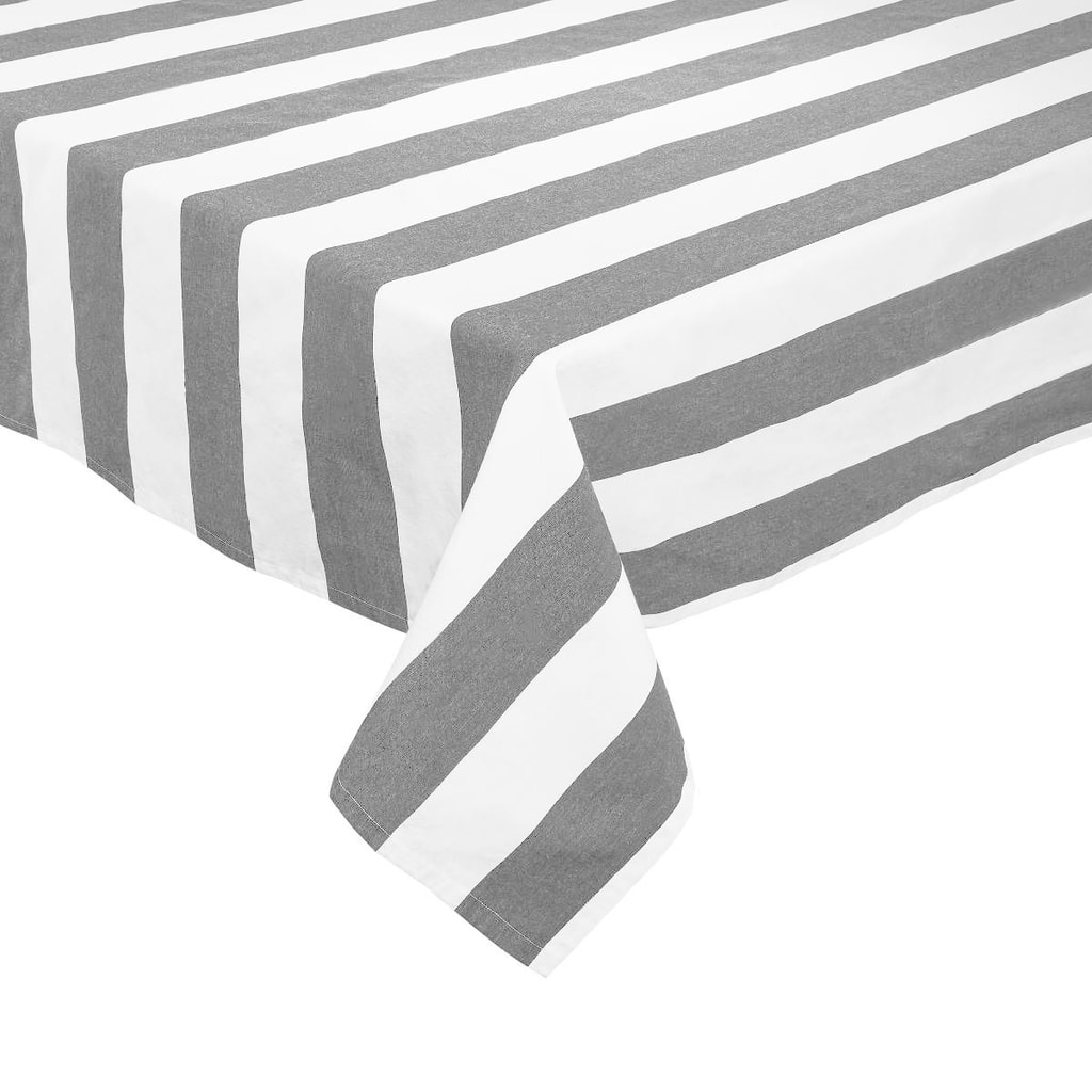 LA LINEA Ubrus 160 x 250 cm - černá/bílá
