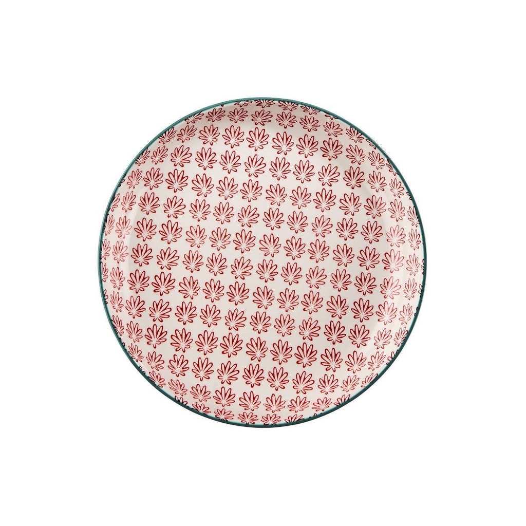 RETRO Talíř hluboký 21 cm - červená