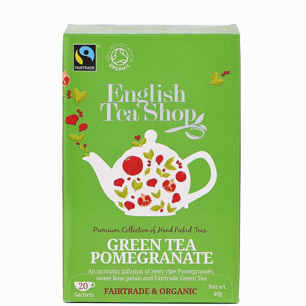 ENGLISH TEA SHOP Čaj zelený s granátovým jablkem