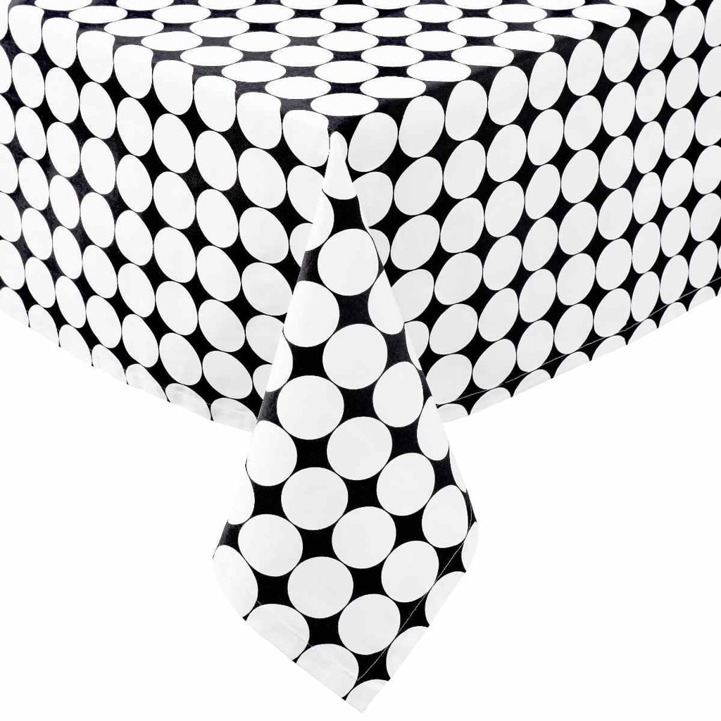 BLACK & WHITE Ubrus 250 x 150 cm kruh