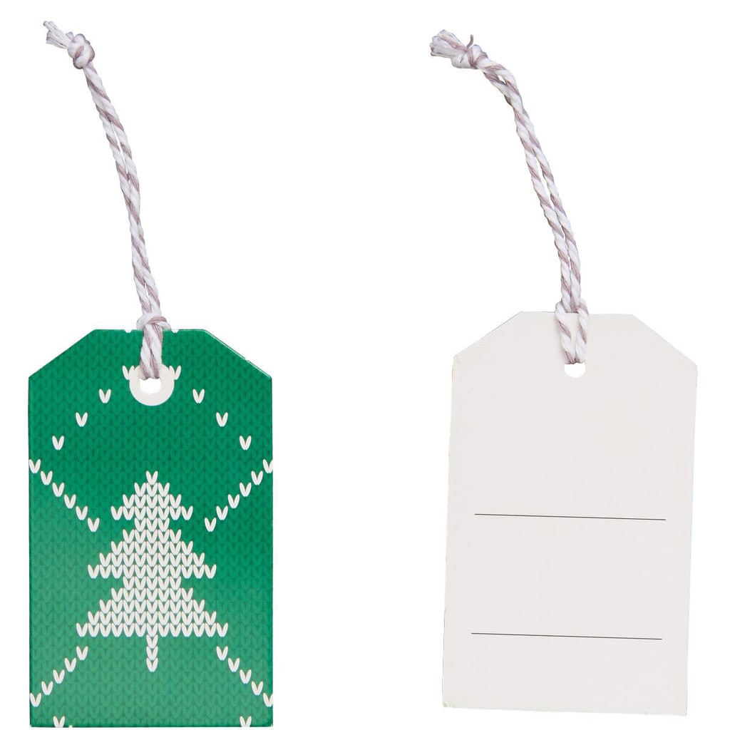 X-MAS Jmenovky vánoční stromek 6 ks