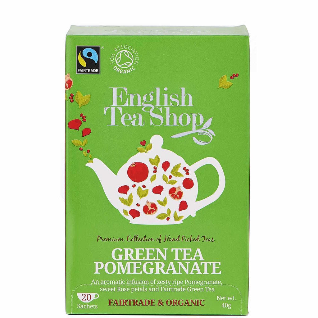ENGLISH TEA SHOP Čaj zelený s granátovým jablkem