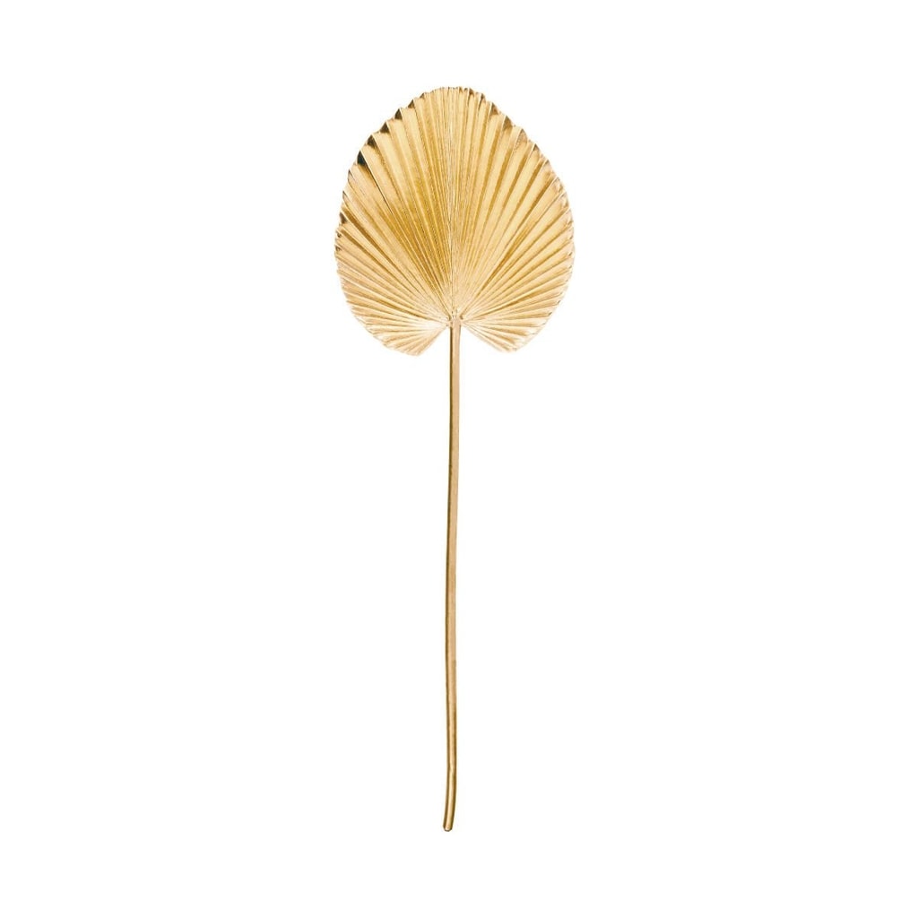 WINTERGREEN Palmový list metalický 75 cm
