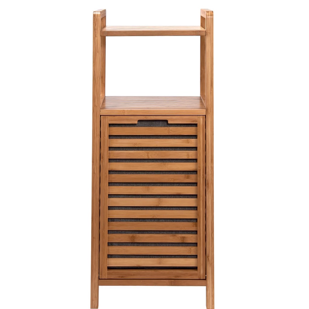BIG BAMBOO Regál s košem na prádlo